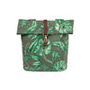 Basil Ever-Green sacoche double pour vélo, PET recyclé, fermeture pliante résistante à l'eau, cuir végétal, 28-32L, vert thym