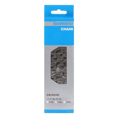 Chaîne Shimano HG40 6 7 8v 116 maillons - Gris