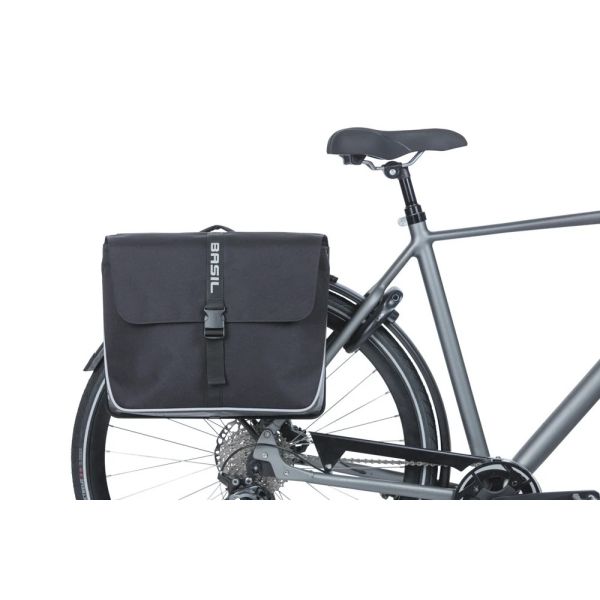 Basil Double Bag Forte Mik 35L Black
