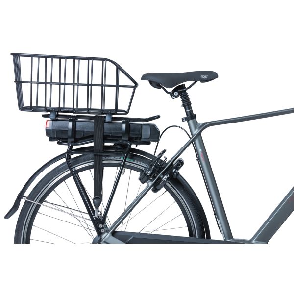 Basil Cento Alu WSL - panier arrière - 22 litres - noir mat