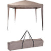 Tente de fête pliable 300xh250cm taupe