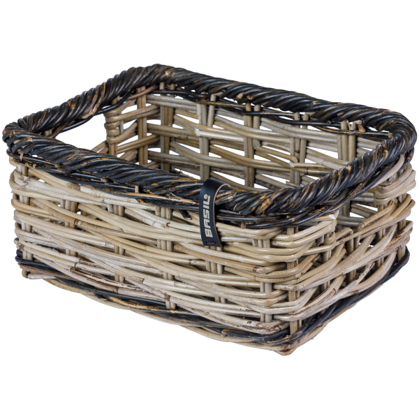 Panier de vélo de basilic Dijon petit noir gris
