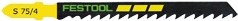 Festool accessoires lame de scie sauteuse s 75 4 5 | 5 pièces | 486546