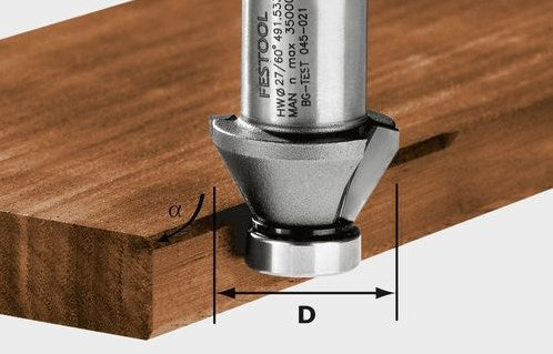 Accessoires Festool hw 45°-ofk 500 fraise à biseau hw | 490090