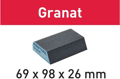 Festool accessoires bloc de ponçage granat | 69x98x26 | 120 co gr6 - 201084