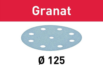 Festool accessoires disque abrasif granat | stf d125 8 | p320 | gr 10 - 497150