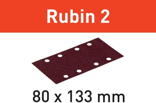 Festool accessoires bandes abrasives rubin 2 | stf 80x133 | p60 | ru2 50 - 499047