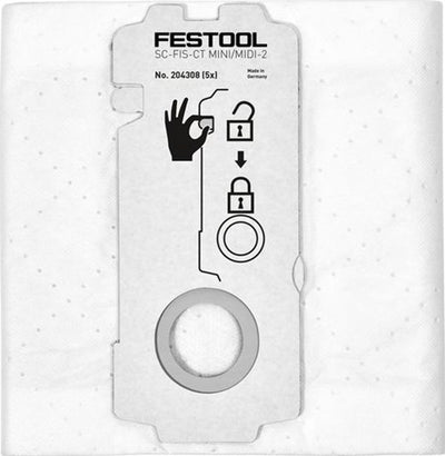 Festool sac filtrant sc-fis-ct mini midi-2 5 ct15