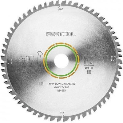 Accessoires Festool lame de scie universelle w60 | 260x2,5x30 | 494604