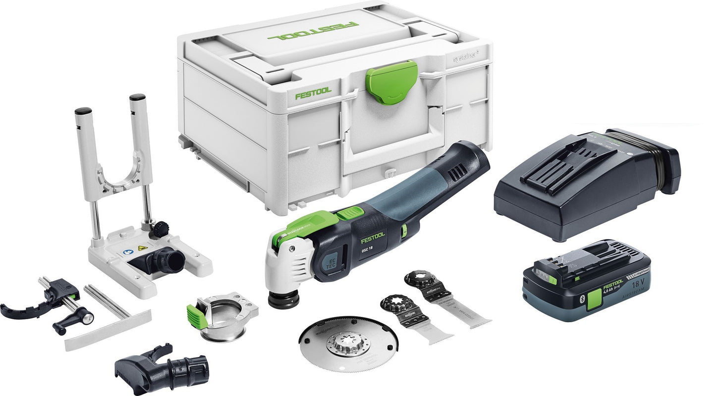 Multi-outil à batterie Festool Vecturo OSC 18 HPC4.0 set d'oeufs