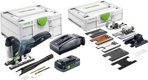 Festool psc 420 hpc 4.0 ebi set scie sauteuse pendulaire sans fil carvex - 576523