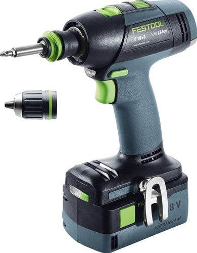 Perceuse-visseuse sans fil Festool t 18+3 hpc 4.0 i-plus | Li-Ion 4,0 Ah - 576446