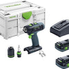 Perceuse-visseuse sans fil Festool t 18+3 hpc 4.0 i-plus | Li-Ion 4,0 Ah - 576446