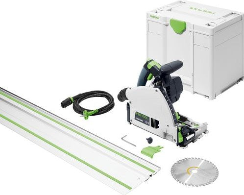 Scie circulaire plongeante Festool ts 60 kebq-plus-fs + rail de guidage | 1500w | dans le systainer 577417