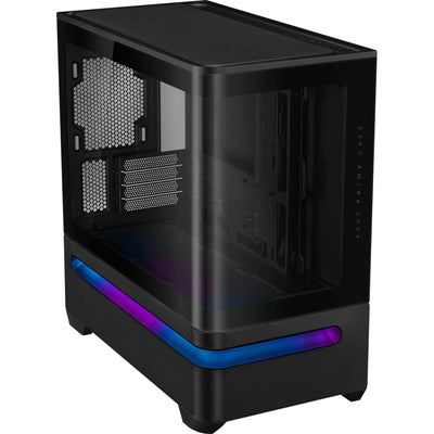 Boîtier tour midi Asus Prime Ap202 (noir | 2x USB-A | 1x USB-C | RVB | verre trempé)
