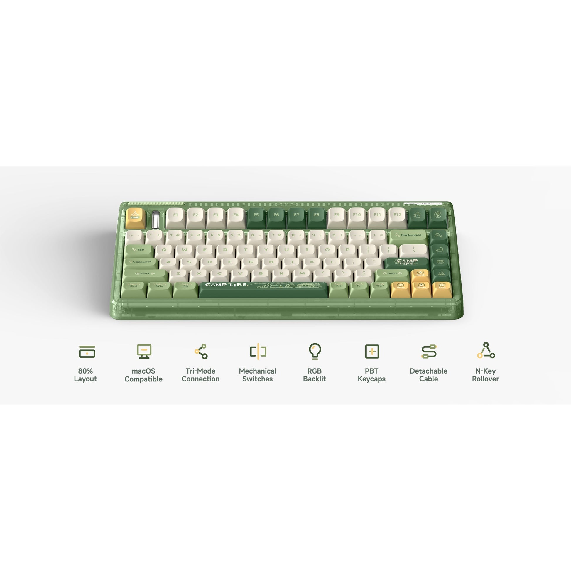 IQUnix OG80 Camping Wireless Mechanical Clavier