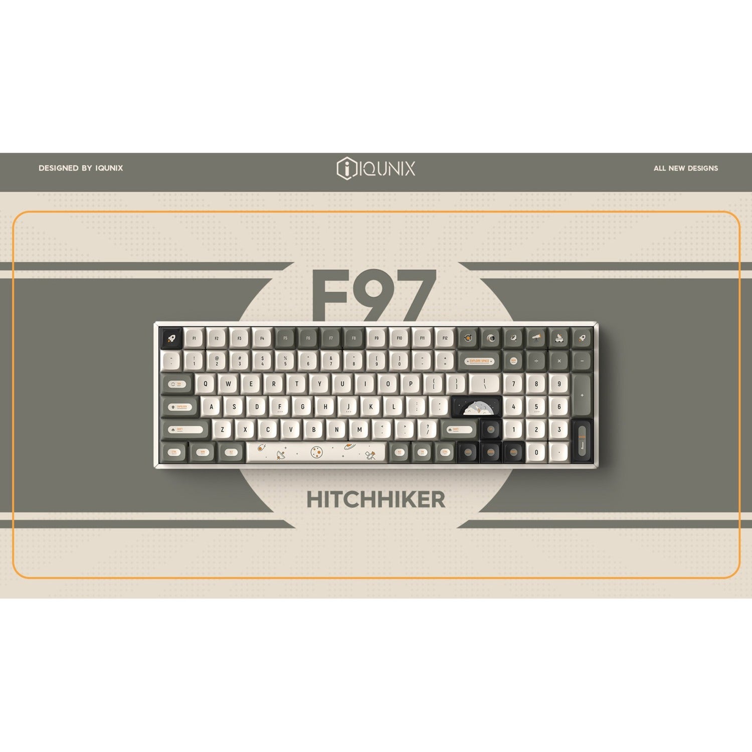 IQUnix F97 Hitchhiker Wireless Mechanical Clavier