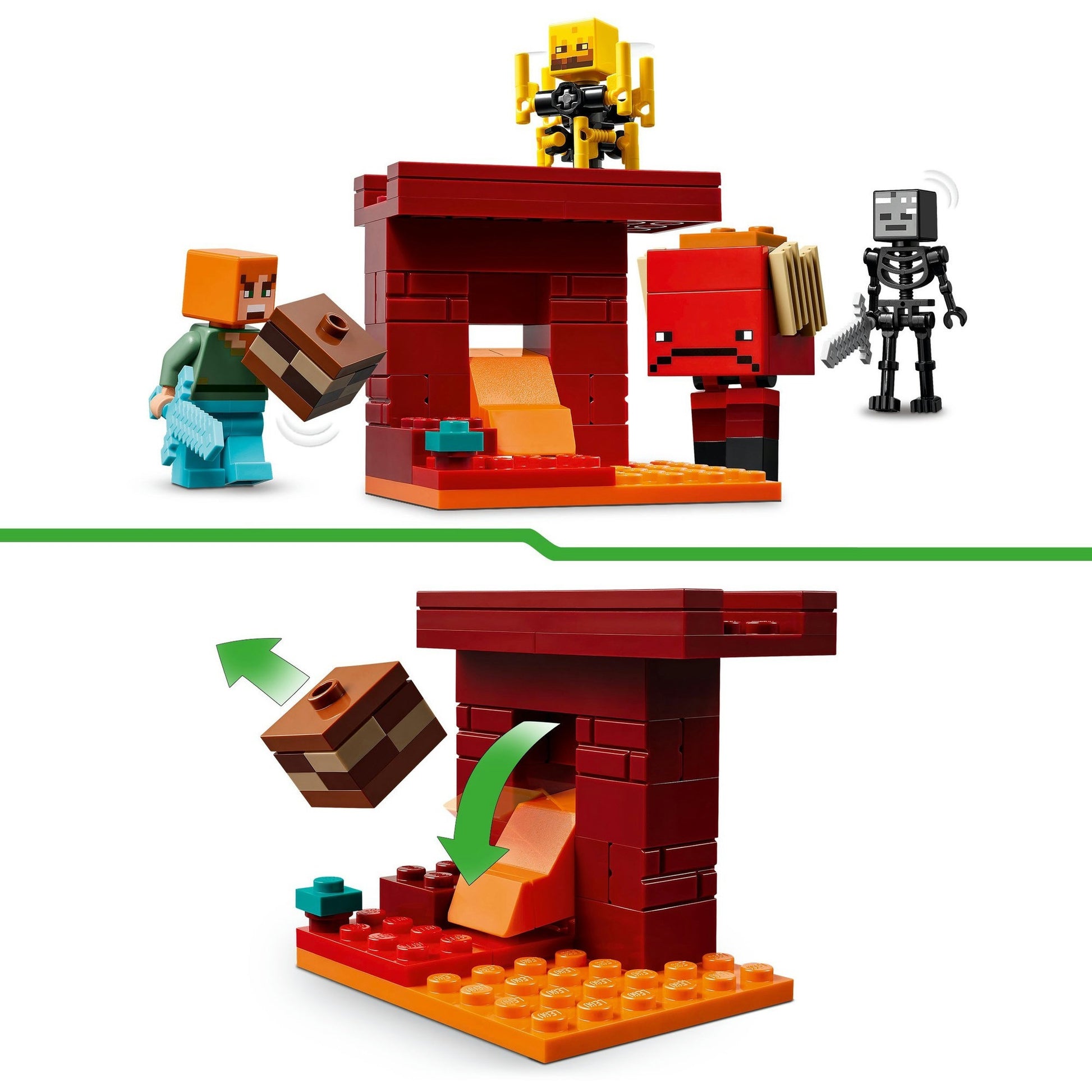 LEGO LEGO MINECRAFT 21266 La lave roule dans le bas