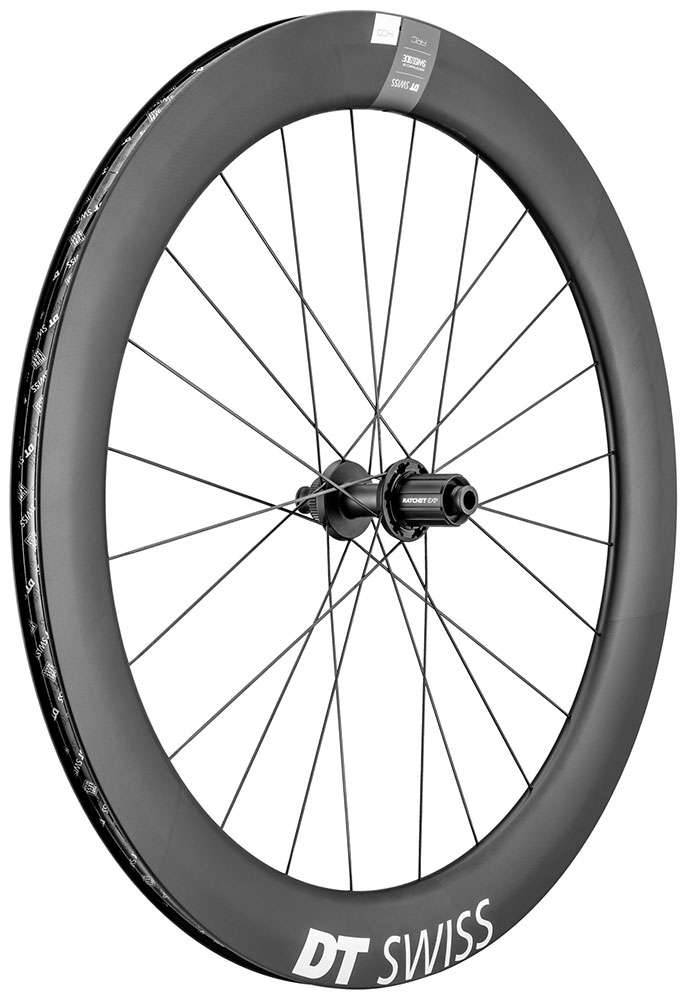 Roue arrière Dt swiss arc 1400 dicut® carbone 62 disque cl