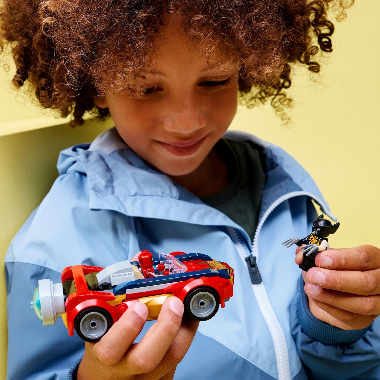 Lego super heros 76336 Marvel Spider-Man Car contre Wolverine venimisé