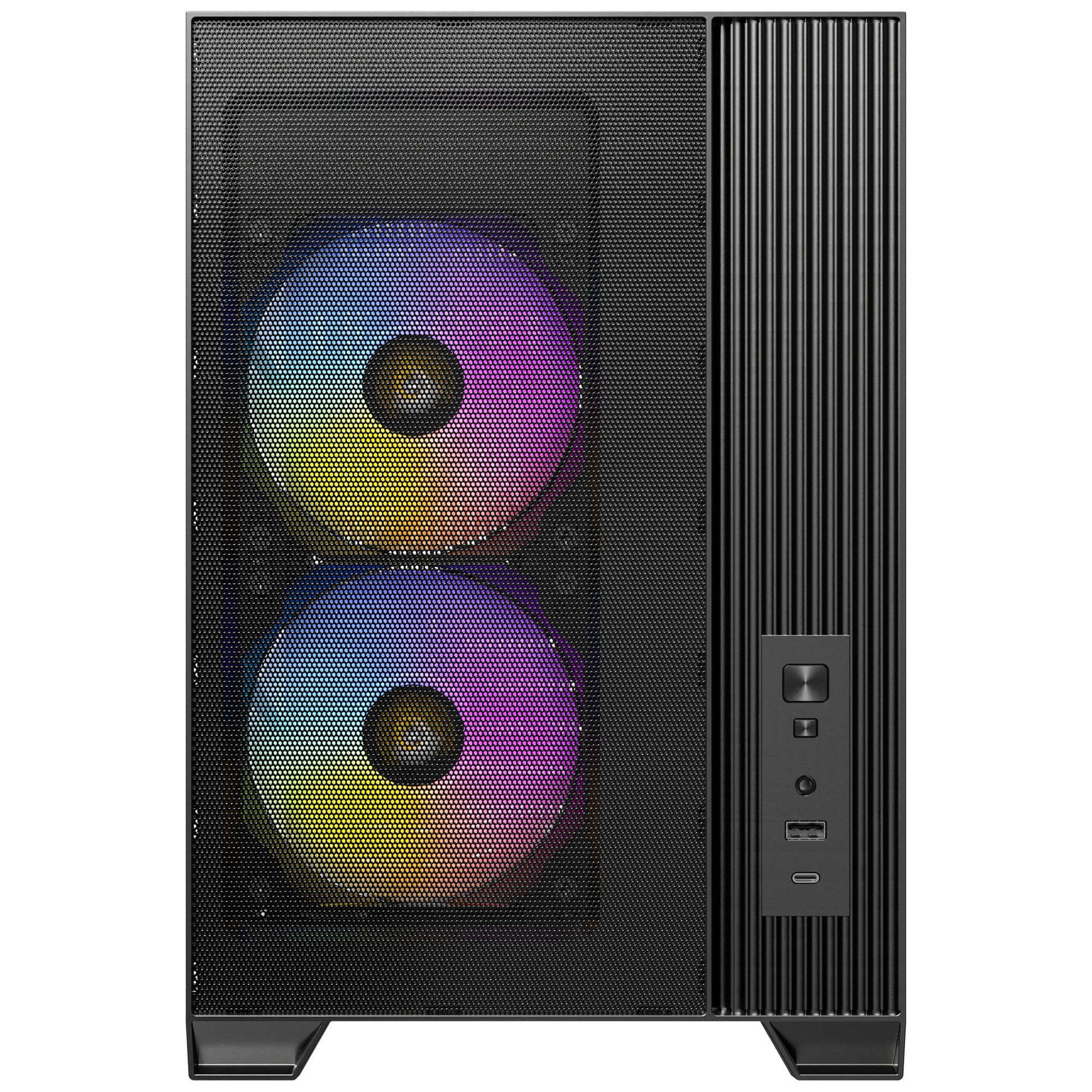 Antec Flux M mini tower housing (black | 1x USB-A | 1x USB-C | tempered glass)