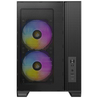 Antec Flux M mini tower housing (black | 1x USB-A | 1x USB-C | tempered glass)