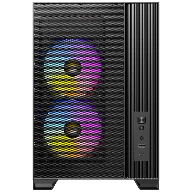 Antec Flux M mini tower housing (black | 1x USB-A | 1x USB-C | tempered glass)