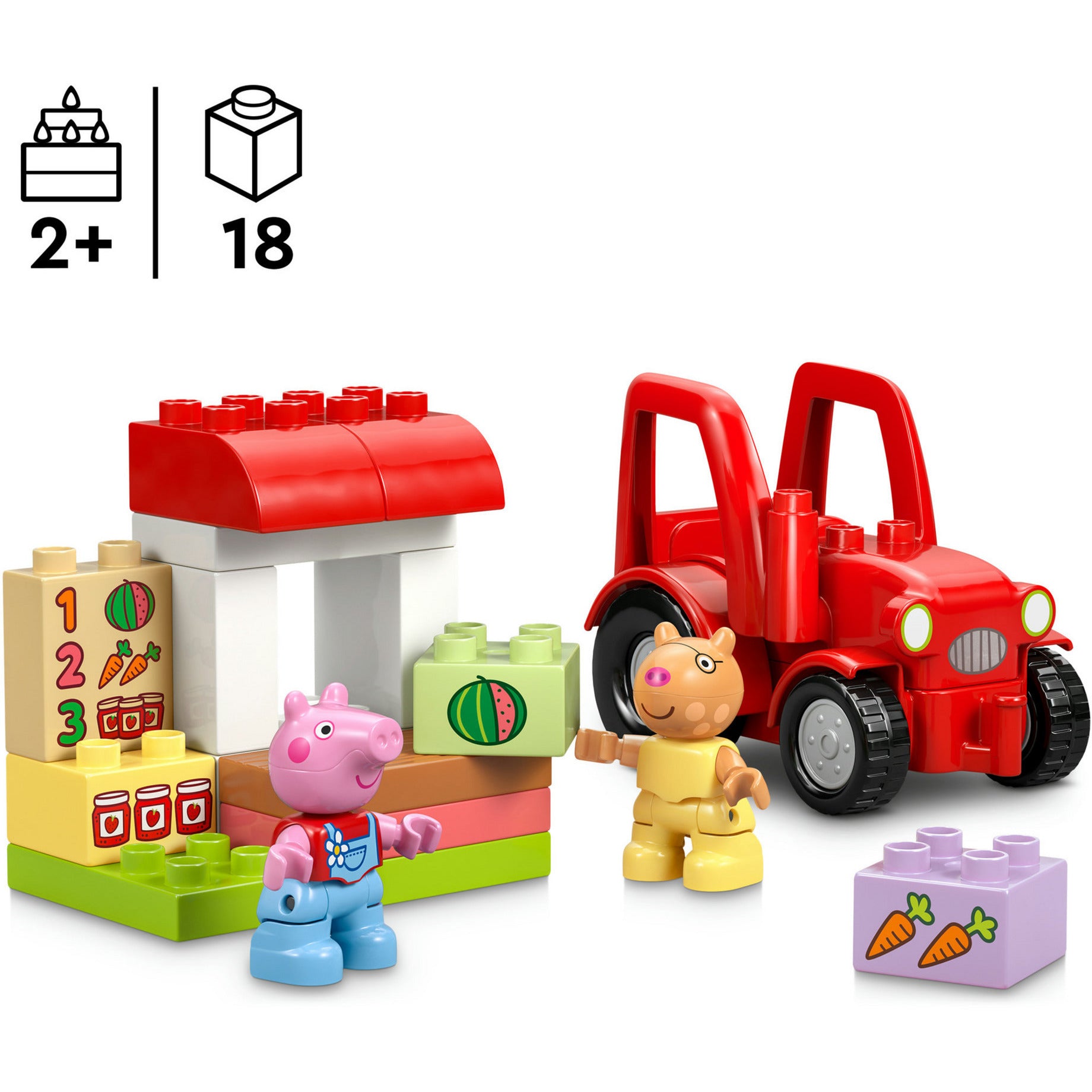 Lego Duplo 10468 tracteur et étal de marché