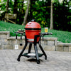 Kamado Joe Joe Jr-kar avec des tables latérales