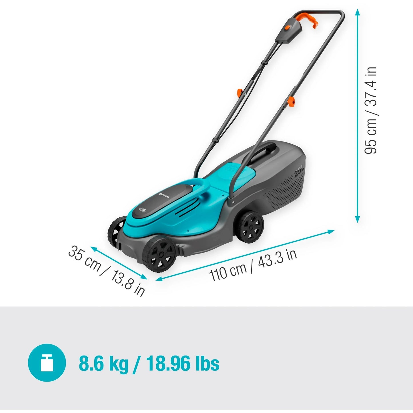 Gardena Accugrashaaier Powermax 30 18V P4A Set