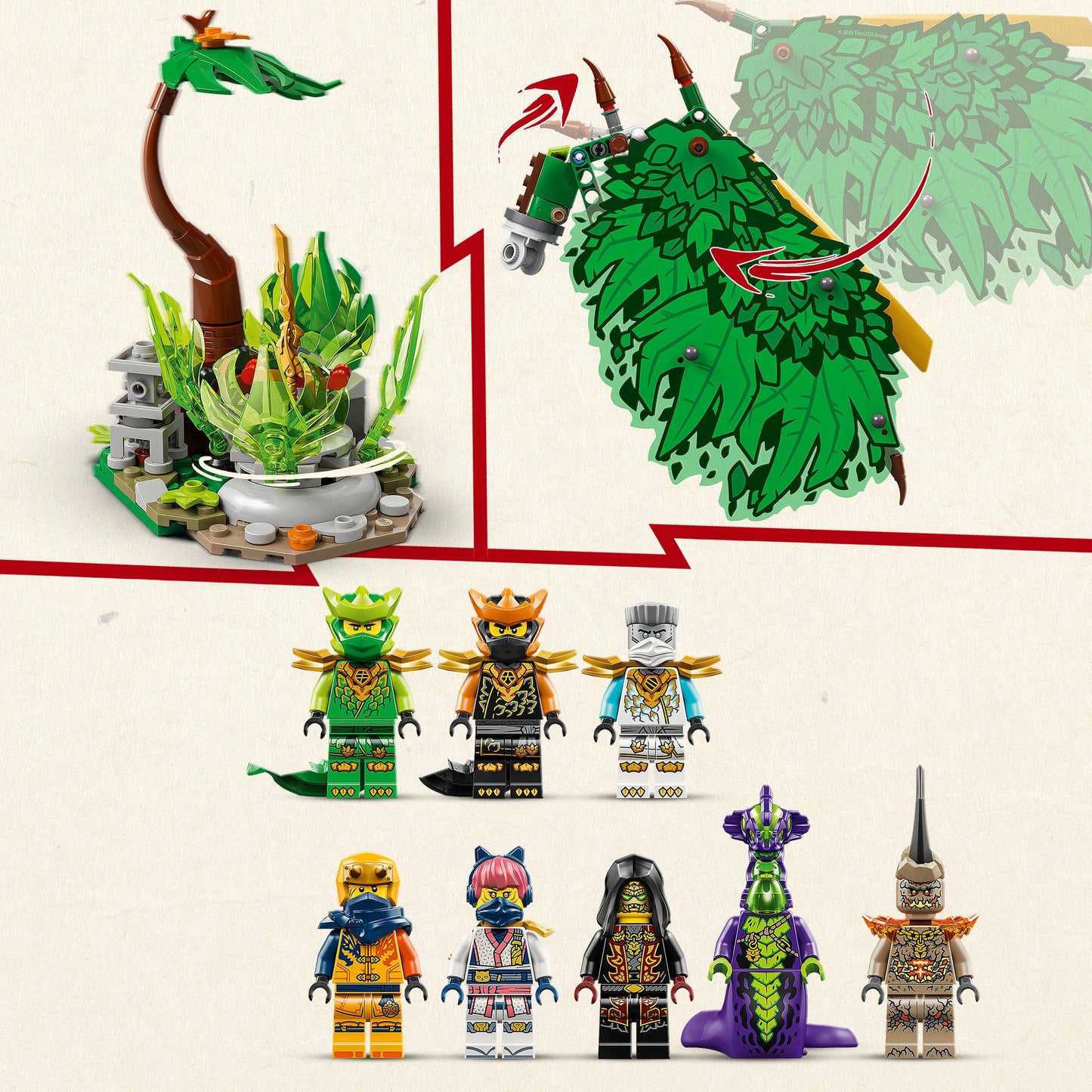 Lego ninjago 71859 le dragon de la vie