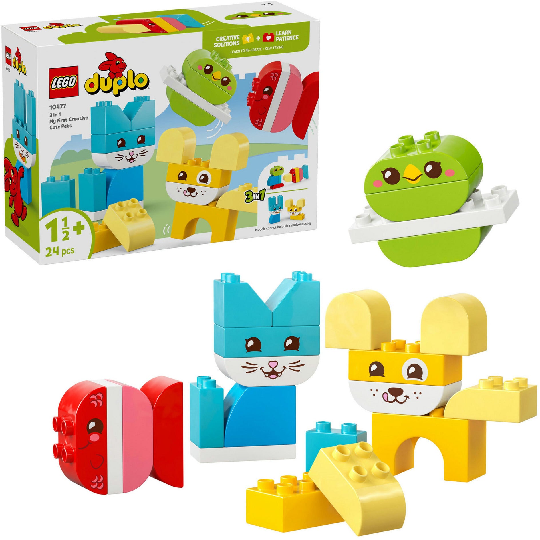 Lego 10477 duplo animaux créatifs 3 en 1 | 2 pièces