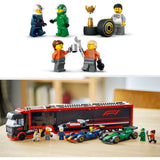 Camion LEGO LEGO CITY 60445 F1 avec des voitures RB20 et AMR24 F1 - afbeelding 6