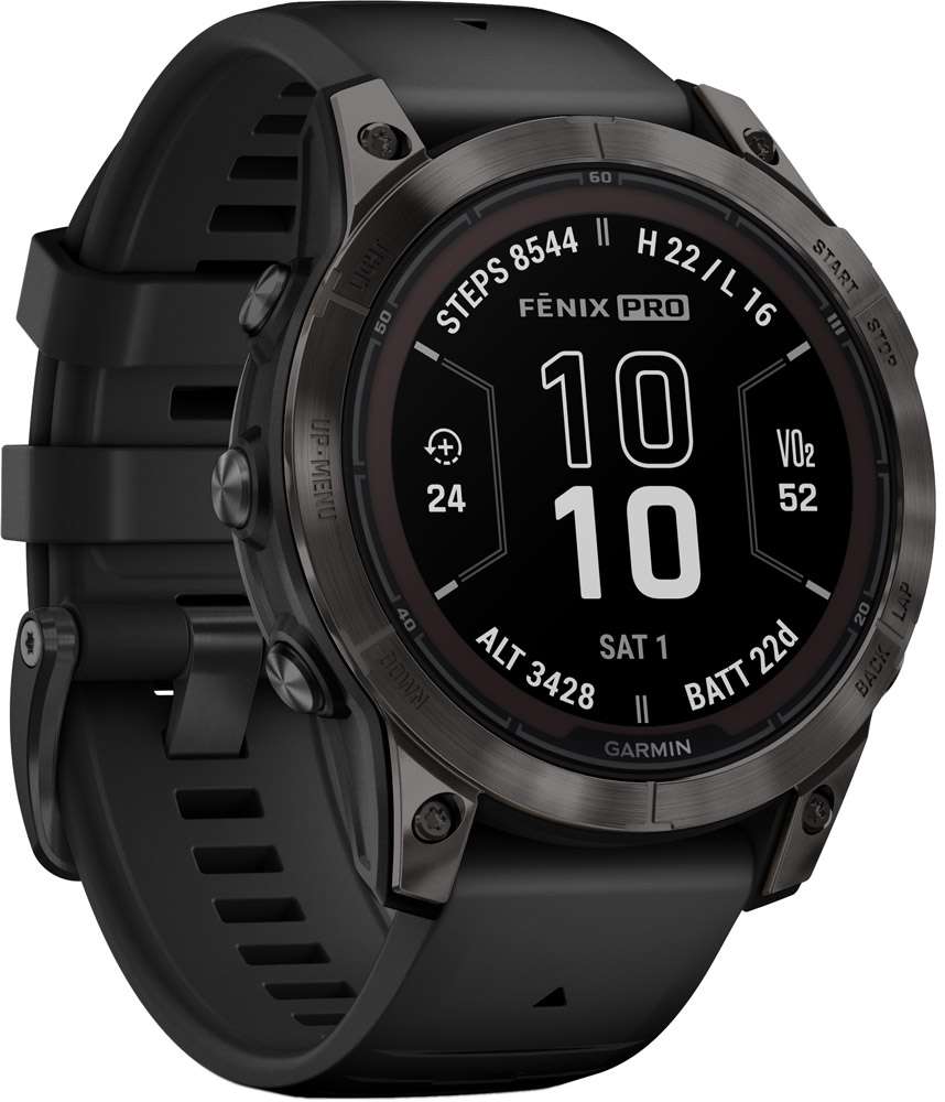 Garmin fenix® 7 pro - édition saphir solaire 47 mm - montre intelligente multisport GPS