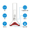 Fritz! box 6825 4g edition international routeur wlan lte (blanc rouge, wi-fi maillé, 4g 3g)