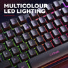 Clavier Trust GXT 833 Thado avec éclairage TKL, clavier de jeu (noir, disposition américaine, 80 % (TKL), RVB)