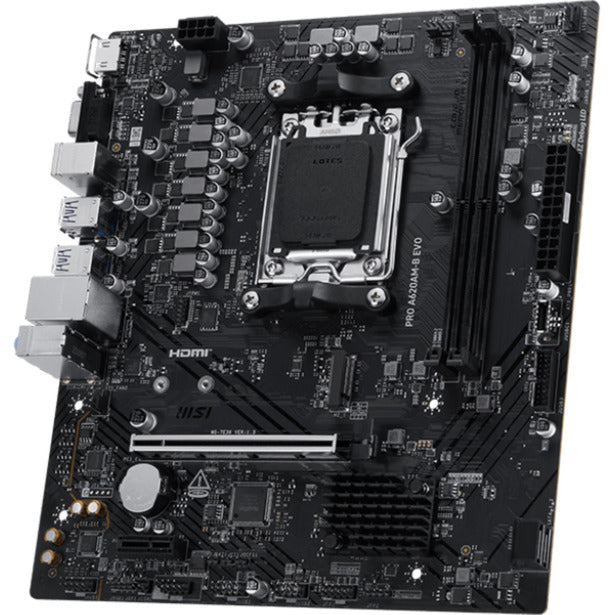 Carte mère MSI Pro A620AM-B EVO Socket AM5 (RAID, 2,5 Go-LAN, Son, µATX)