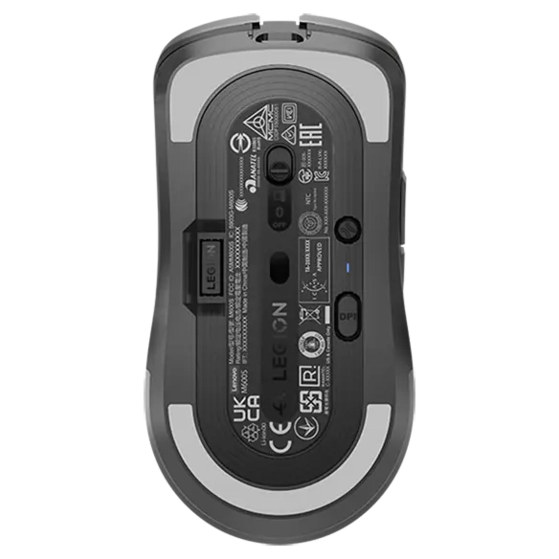Souris de jeu sans fil Lenovo Legion M600S (noir gris, 19 000 DPI, RVB, 2,4 GHz Bluetooth 5.0 USB)