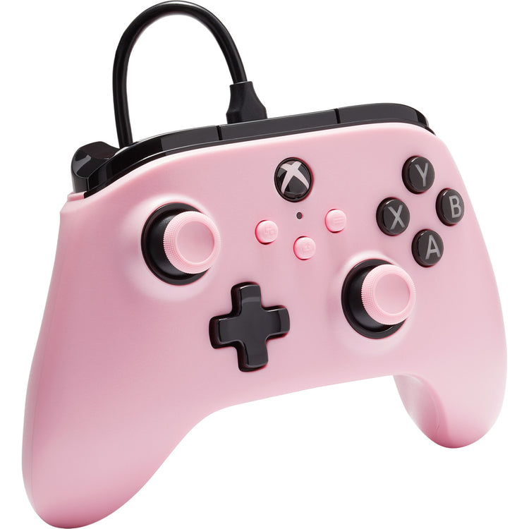 Manette filaire Powera pour Xbox Series X|s (rose, Xbox Series X|s, Xbox One, PC)