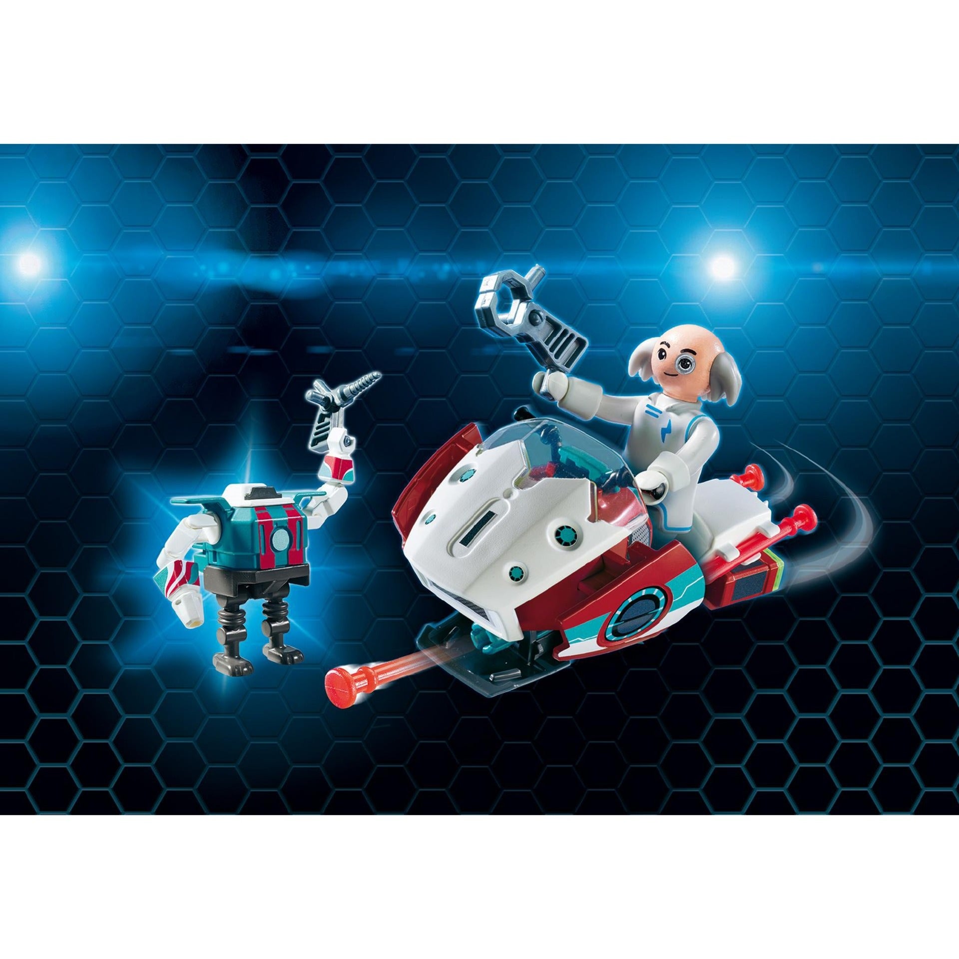Playmobil Super 4 SkyJet avec Dr. X robot