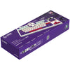 Lorgar kbp70tklw, clavier de jeu (blanc, disposition américaine, logar toxique violet, tkl, rvb, échangeable à chaud, pbt double-shot, bluetooth 2.4ghz usb)