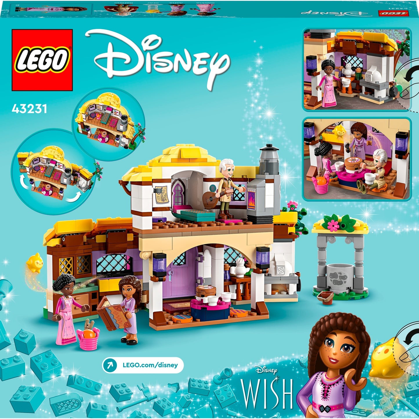 Lego Disney - Jouet de construction La maison d'Asha (43231)