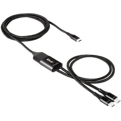 Club 3D USB Type-C, Y Câble de charge en 2x USB Type-C