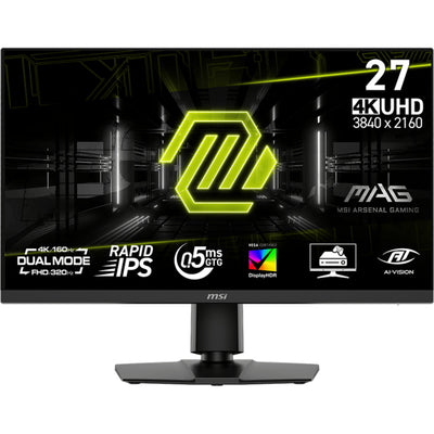 Moniteur de jeu Msi mag 272urdf e16 27 4k uhd (noir, 2x hdmi, port d'affichage, 2x usb-a, usb-b, 160 hz 320 hz)