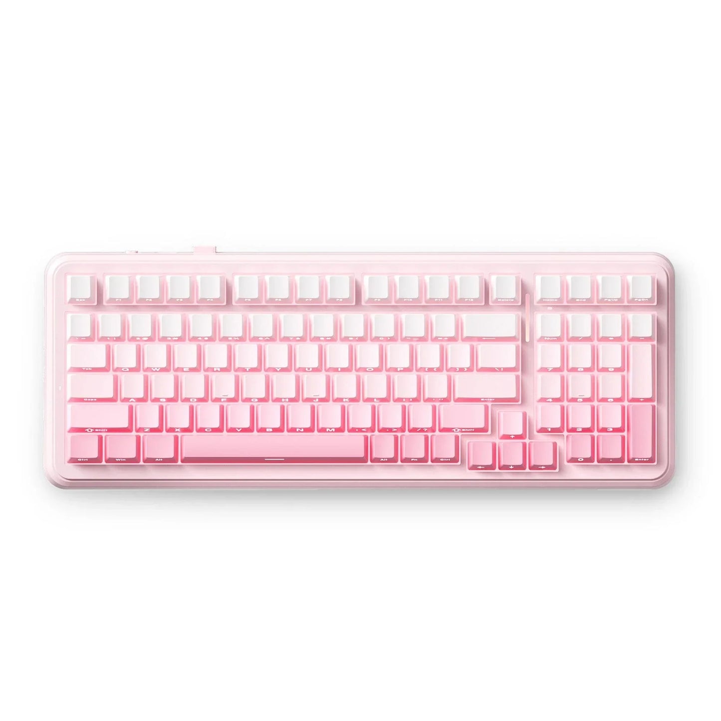 Mchose k99 v2 mécanique sans fil rose, clavier de jeu (disposition américaine)