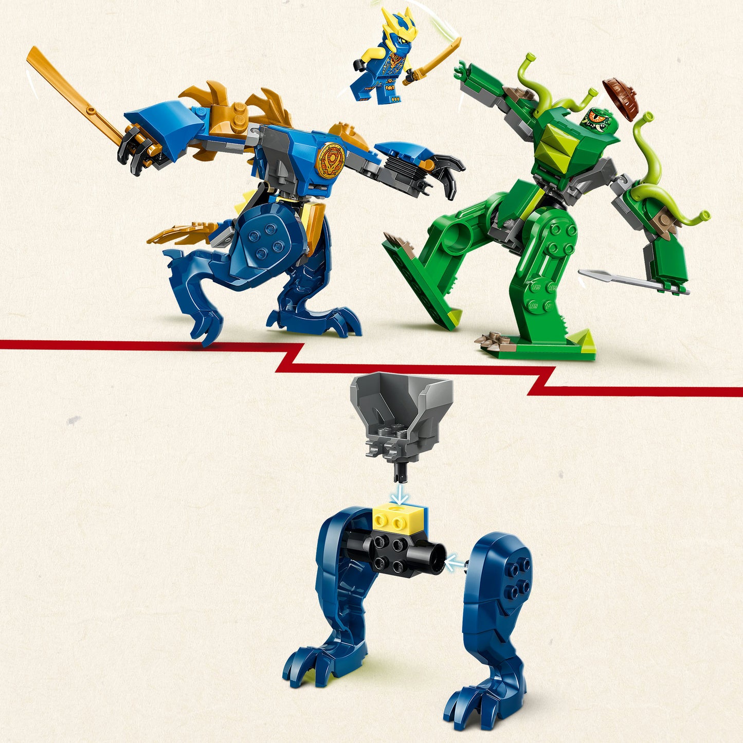 Lego Ninjago 71853 La bataille du dragon et du robot de Jay