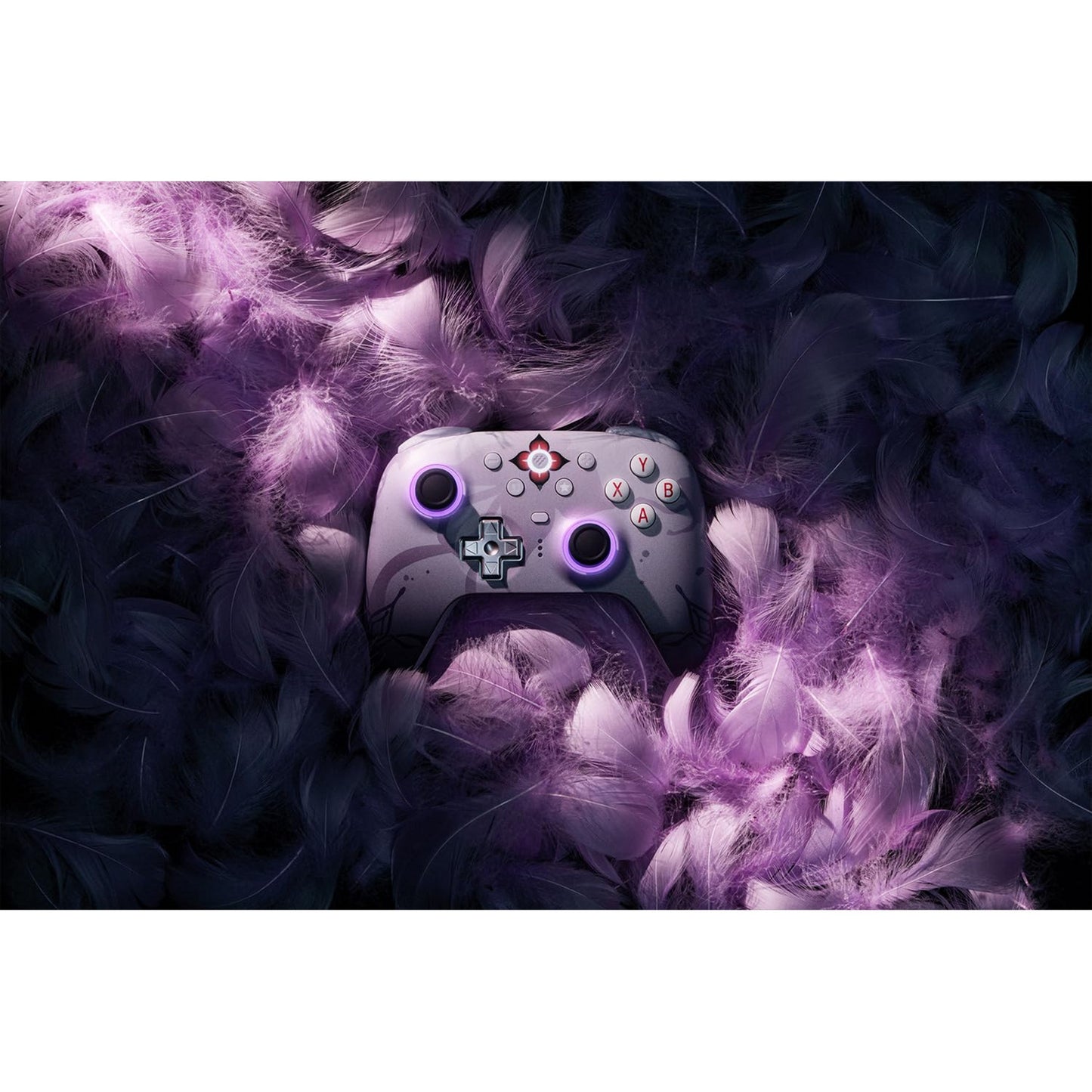 Manette sans fil 8bitdo Ultimate 2 - honkai: star rail - evernight (violet foncé, Bluetooth 2,4 GHz, USB, PC)
