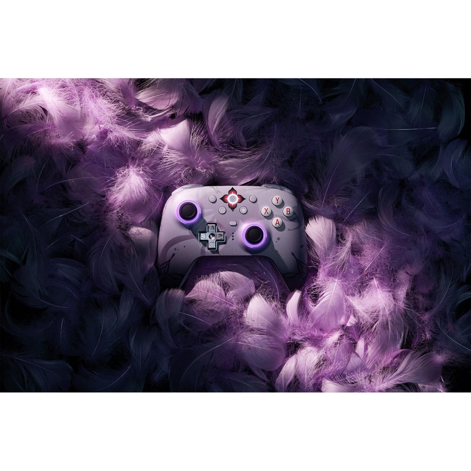 Manette sans fil 8bitdo Ultimate 2 - honkai: star rail - evernight (violet foncé, Bluetooth 2,4 GHz, USB, PC)