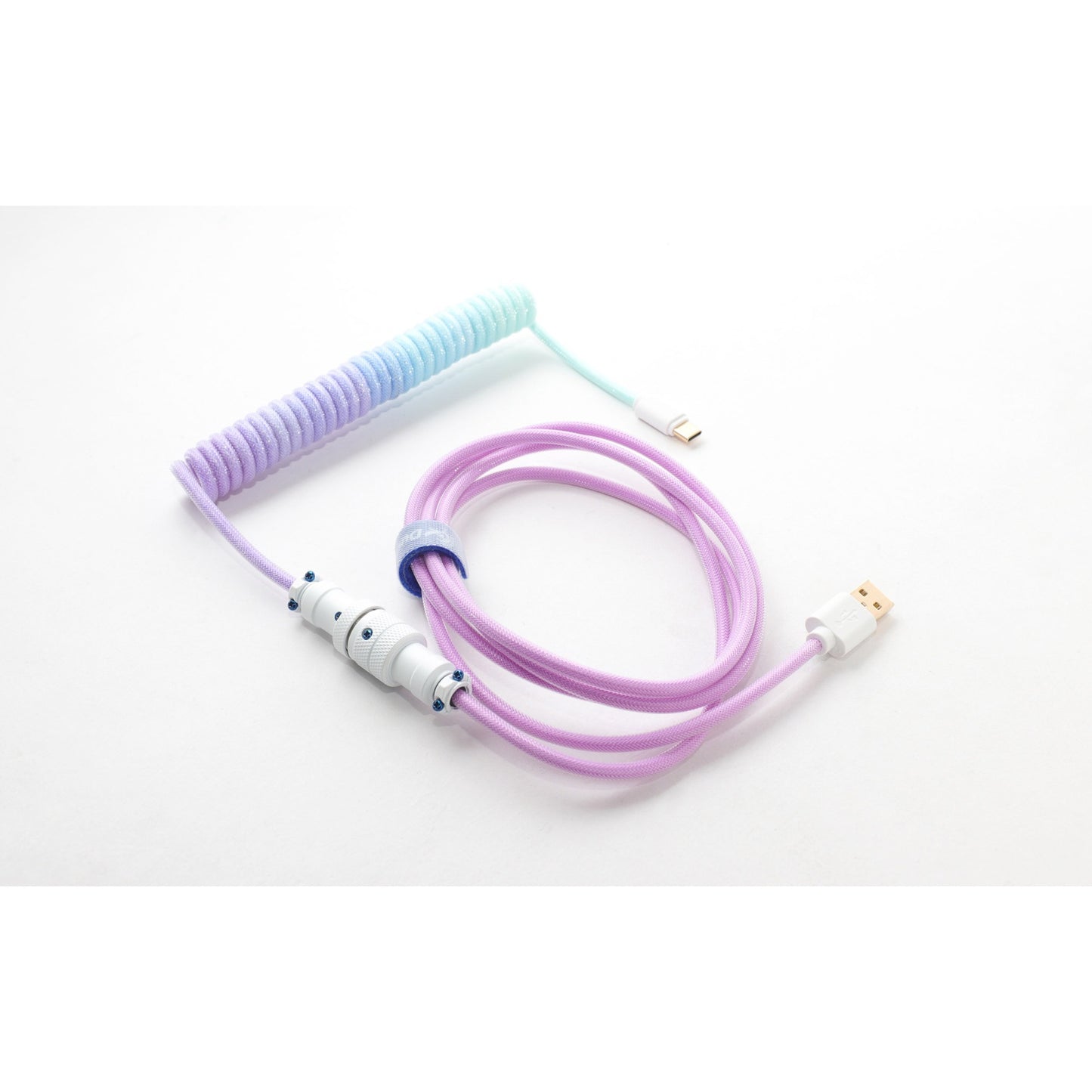 Câble spiralé Ducky V2 Azure