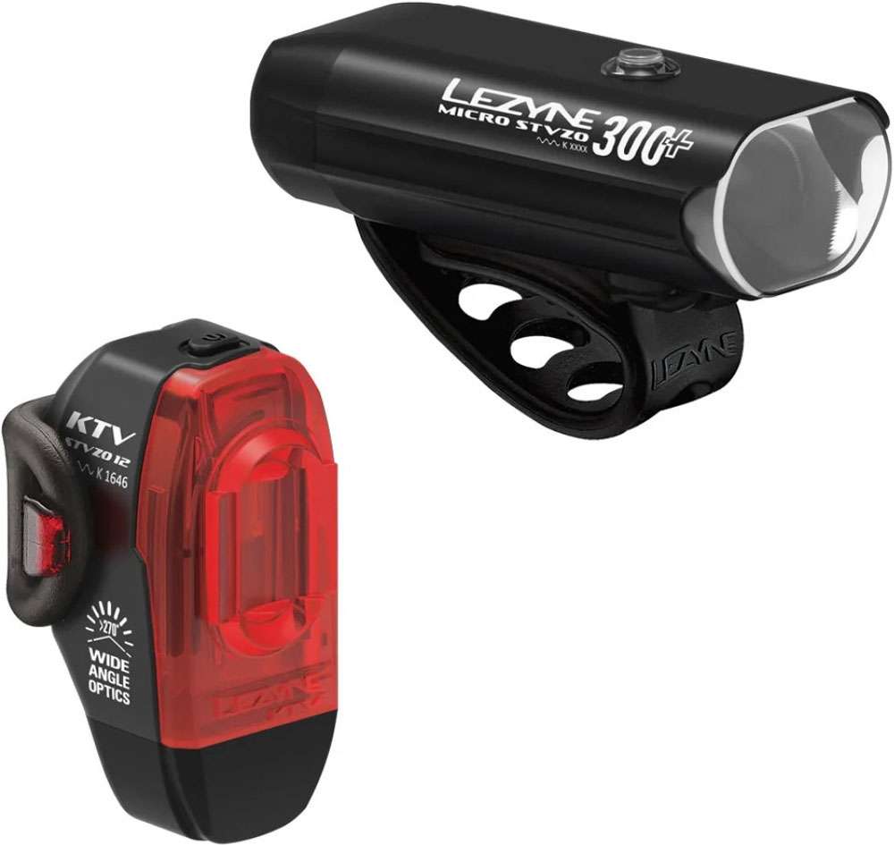 Lezyne micro drive 300+ stvzo ktv drive kit d'éclairage